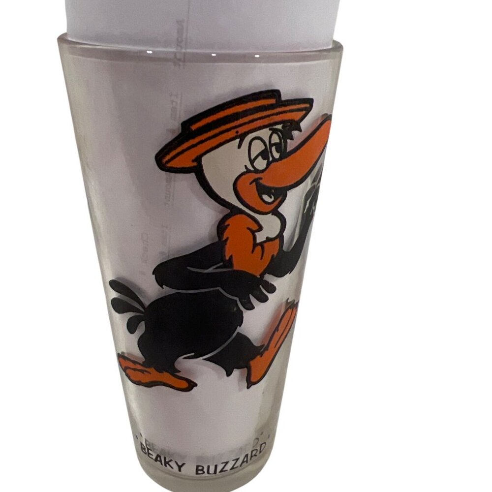 PEPSI Collector Series BEAKY BUZZARD 1973 Warner Bros glass Vintage